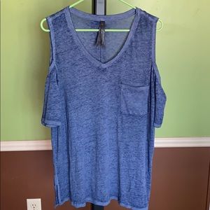 Cold shoulder t shirt